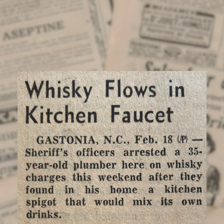 Whisky Flows in Kitchen Faucet