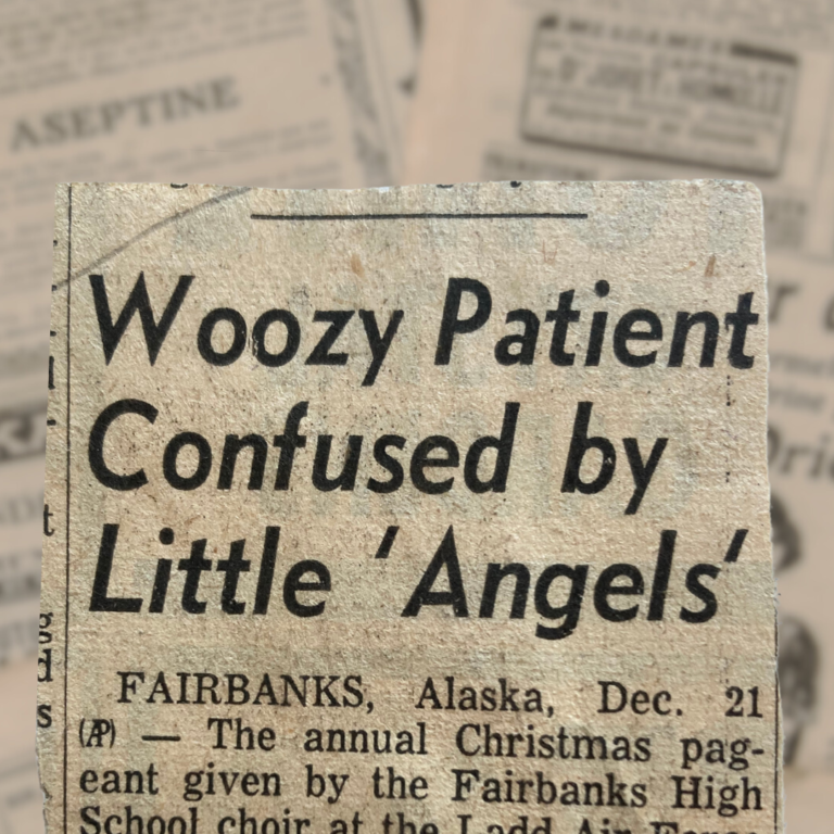 Woozy Patient Confused by Little ‘Angels’